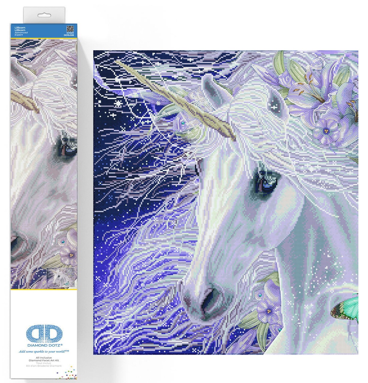 Diamond Dotz Lillicorn Unicorn Diamond Painting Kits for Adults - Diamond Art Kits a Relaxing Creative Craft Kit with Dotz Gems 26.4x33